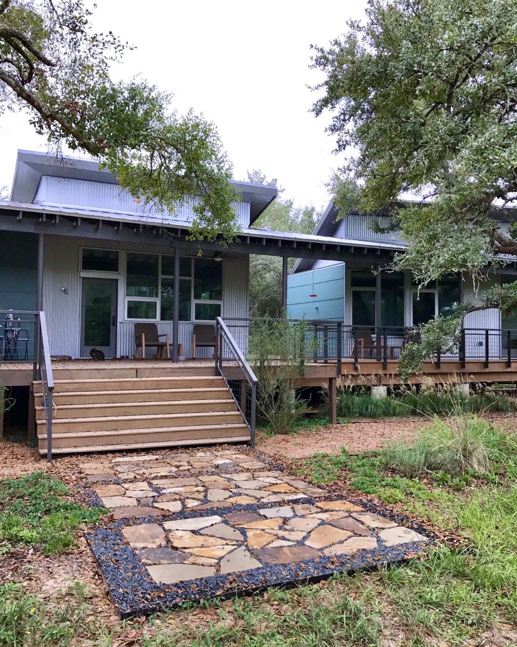 ranch landscaping, modern ranch, texas ranch, texas landscaping, arid landscaping, texas native plants, blackstar gravel, modern landscaping, rh factor, grove hill farm